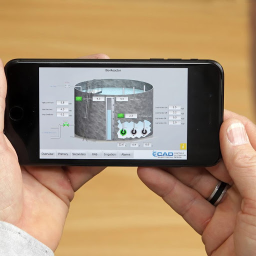 Remote water treatment control system on a phone